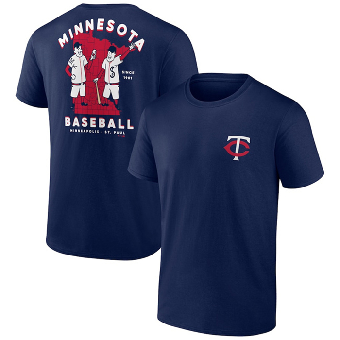 Men's Minnesota Twins Navy Iconic Bring It T-Shirt